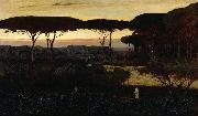George Inness Pines and Olives at Albano painting